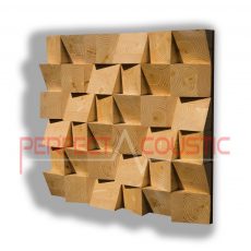 Wood acoustic diffuser