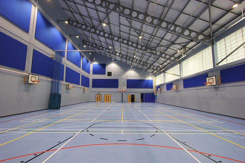 acoustics of a sport hall